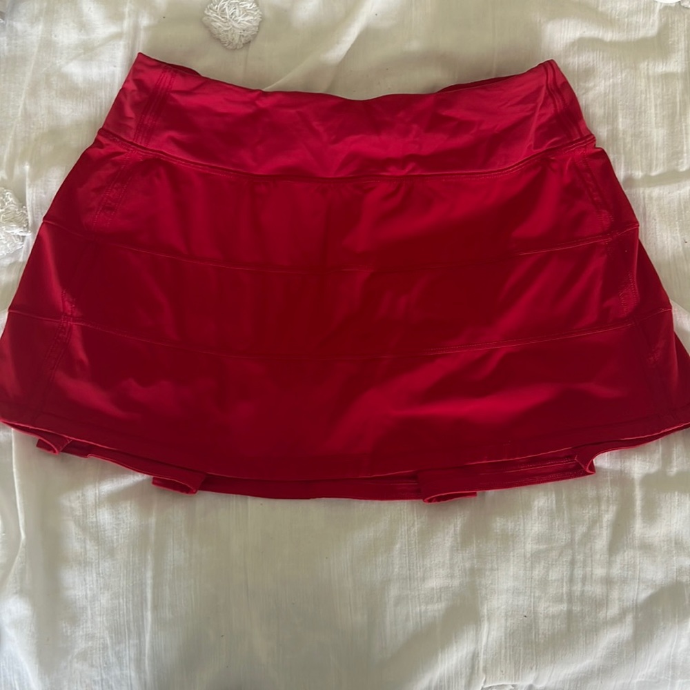 Lululemon red skirt